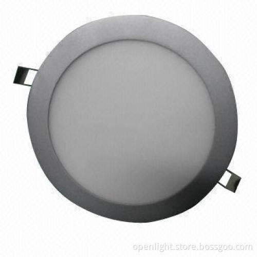 Warm White LED Round Panel Light, 12W, 85-265V AC, High-lumen Indoor Lamp, CE/UL/TUV Mark, 3014 SMD